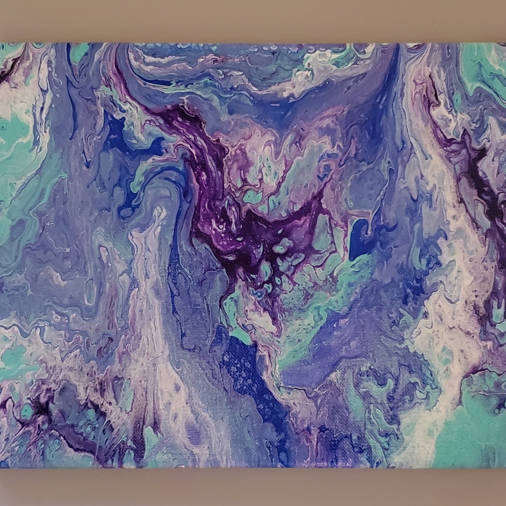 Acrylic Fluid Art on Canvas